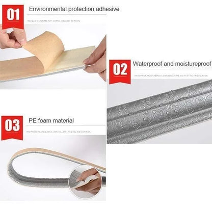 Self-Adhesive Environmental Protection 3D Wall Edging Strip