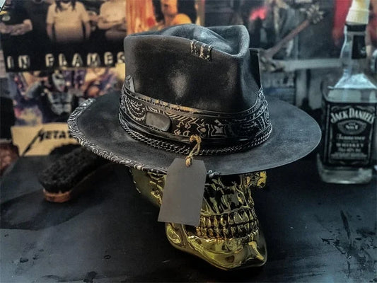 "Harvester of Sorrow" Handmade Skull Hat