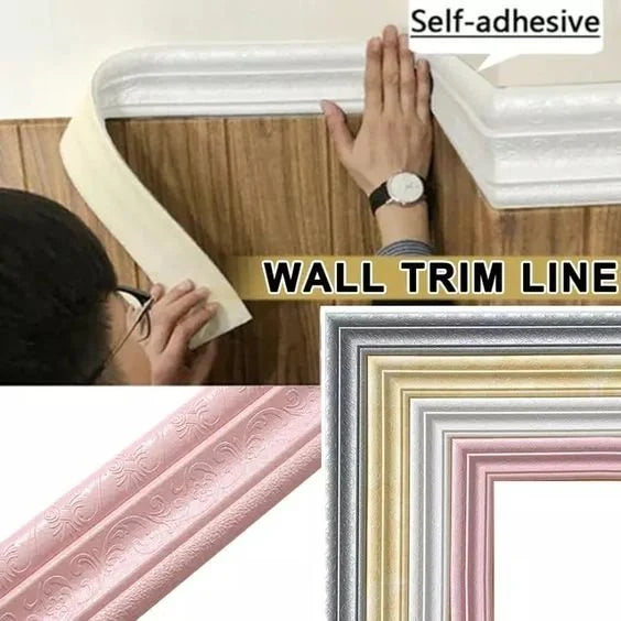 Self-Adhesive Environmental Protection 3D Wall Edging Strip