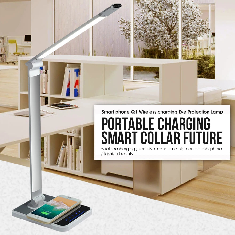 Wireless Charging Desk Lamp