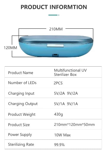 Multi-Functional UV Sterilizer Box