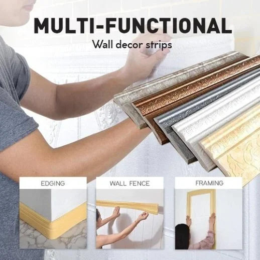 Self-Adhesive Environmental Protection 3D Wall Edging Strip