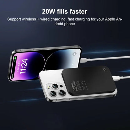 Ultra-thin Magnetic Wireless Power Bank Two-way Fast Charging Mobile Power Supply