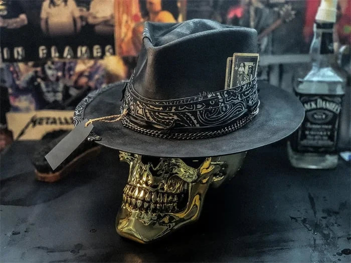 "Harvester of Sorrow" Handmade Skull Hat