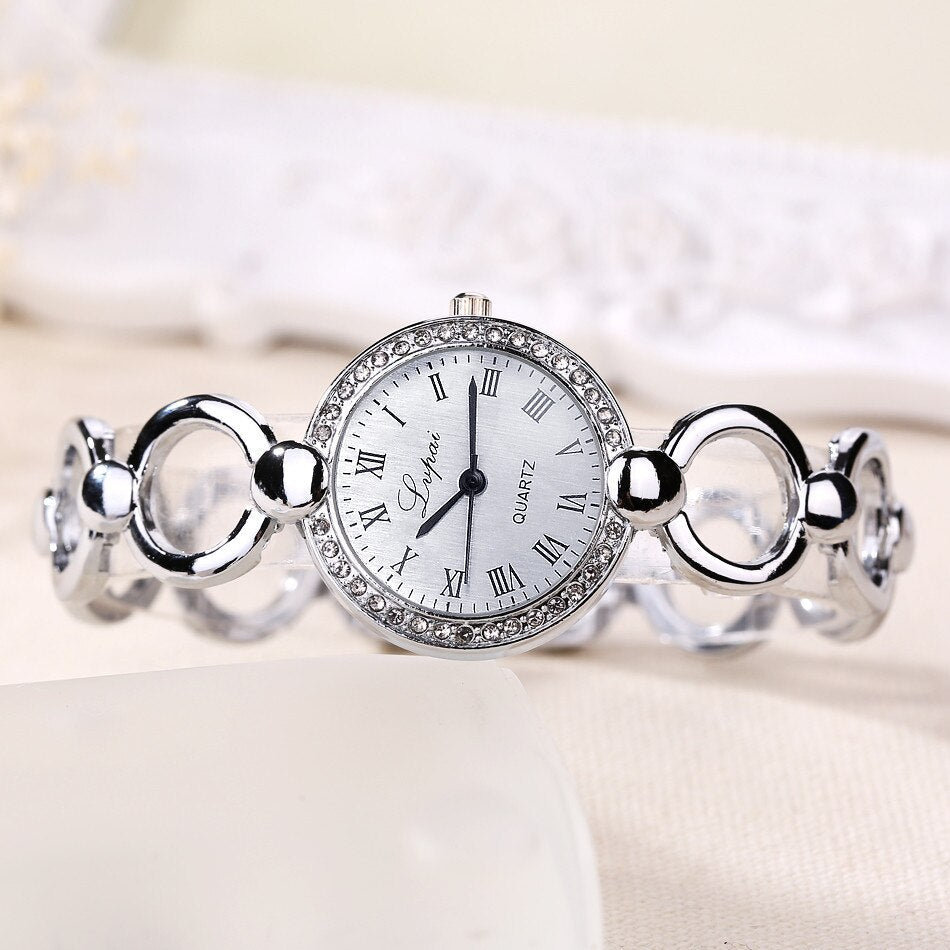 Luxury Silver Watch Bracelet