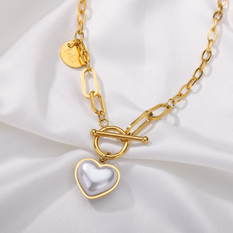 Pearl Heart Pendant